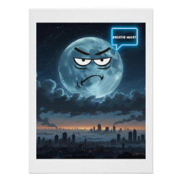 Pôster Respira muito? - Se A Lua Pudesse Falar