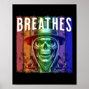 Poster Respira o crânio vivo de Biker.