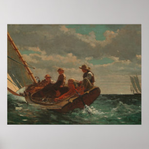 Poster Respiração (Um Vento Justo) por Winslow Homer
