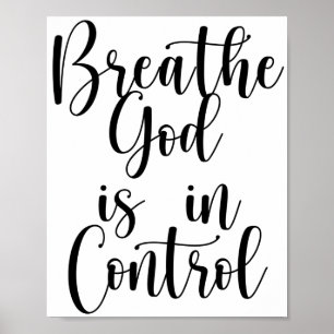 Poster Respirar Deus está no controle