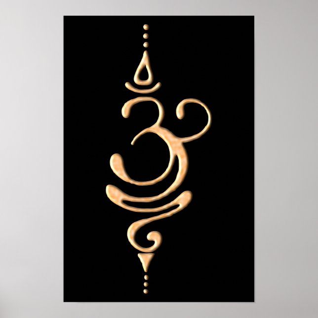 Poster Respirar Dourado (Frente)