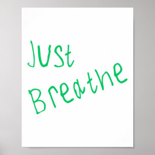 Poster Respire o adesivo