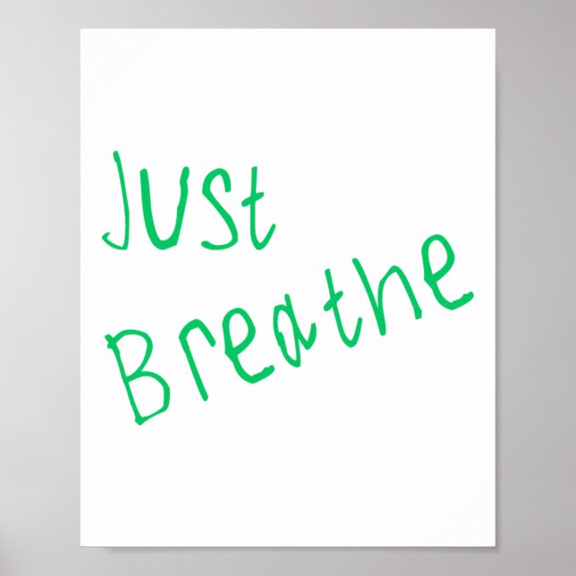 Poster Respire o adesivo (Frente)