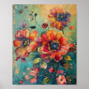 Poster Resplendor Etéreo: Uma Sinfonia de Tons Azuis Banh