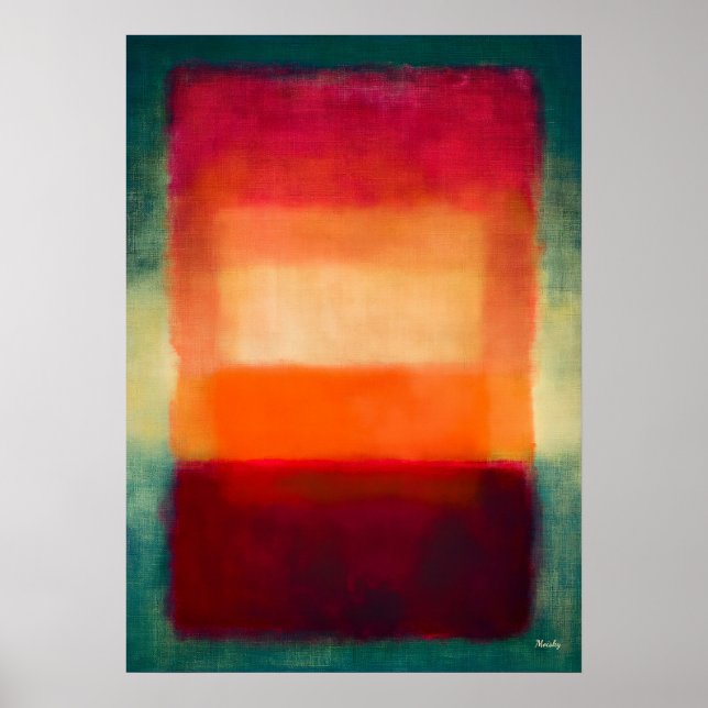 Poster Resplendor Interior – Campos de Cor Celestiais Abs (Frente)