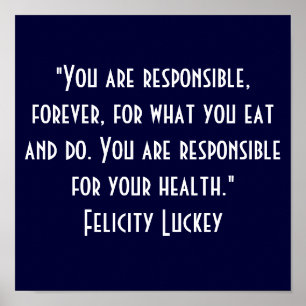 Poster Responsabilidade 7 da perda de peso
