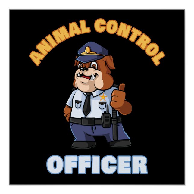 Pôster Responsável pelo Controlo dos Animais - Uniforme e (Frente)