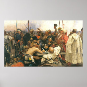 Poster Resposta dos Cossacks de Zaporozhian… -