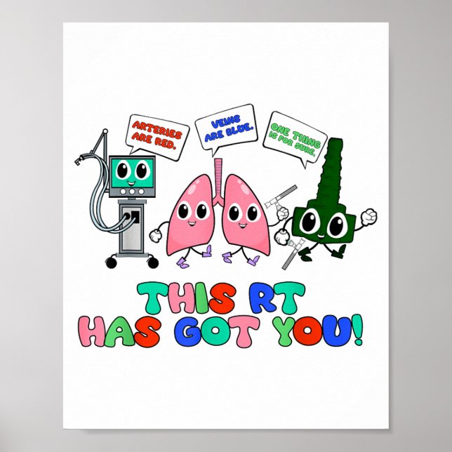 Poster Resratory Therast Valentine’s Day Design Lung Squa (Frente)