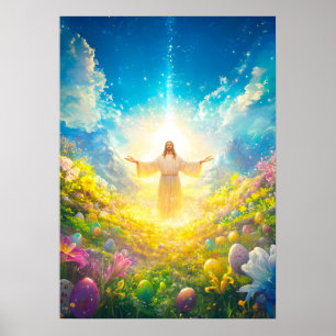 Poster Ressurreição da Páscoa de Jesus Cristo