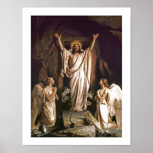 Pôster Ressurreição do Cristo por Carl Bloch.Pôster