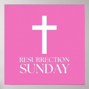 Poster Ressurreição Domingo Páscoa Cruzada Cristã