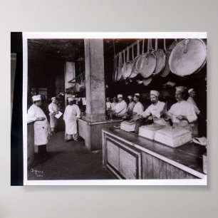 Pôster Restaurante de Kitchen Delmonico, Nova York NY