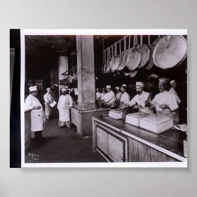 Pôster Restaurante de Kitchen Delmonico, Nova York NY (Frente)