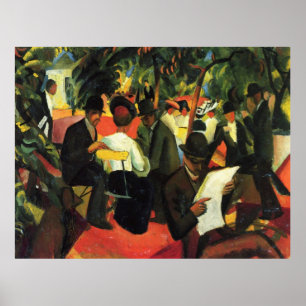 Pôster Restaurante do Jardim, por August Macke