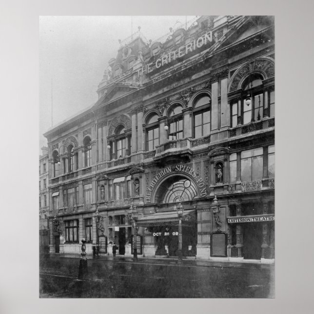 Pôster Restaurante e Teatro Critério, 1902 (Frente)