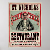 Restaurante Nicholas, Cincinnati, Anúncio Vintage