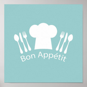 Poster Restaurante ou cozinha francesa de Appetit do Bon