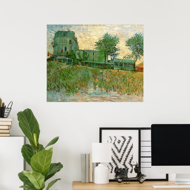 Pôster Restaurante Sirene, Asnières por Vincent van Gogh (Escritório em casa)