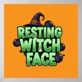 Poster Resting Witch Face Tee