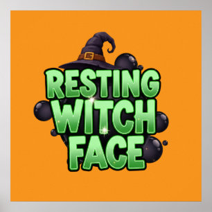 Poster Resting Witch Face Tee