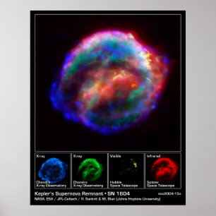 Poster Resto do Supernova de Kepler - SN 1604