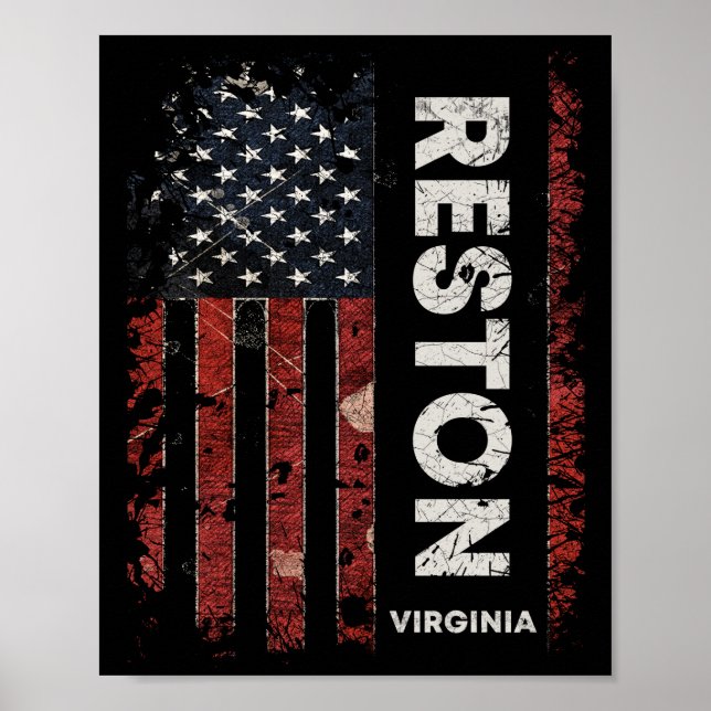 Poster Reston Virginia (Frente)