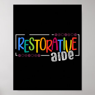 Poster Restorative Aide Designs Preto Unisex-Adultos Curt