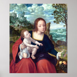 Poster Restored Netherlandish Painting Flight to Egypt