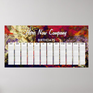 Pôster Resumo da Noite Vermelha, Creme e Redemoinho da Me