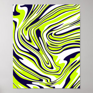 Poster Resumo Girando em Verde, Preto e Branco