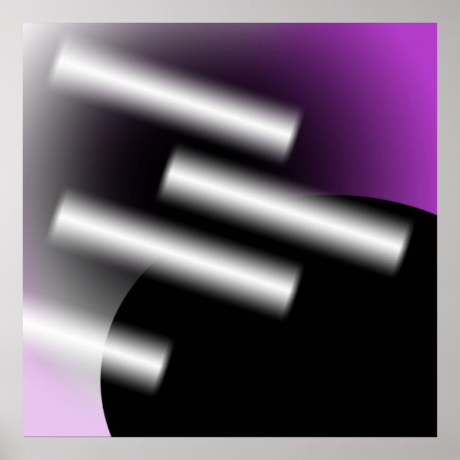 Pôster Resumo Roxo com Raios de Luz AP0005 (Frente)
