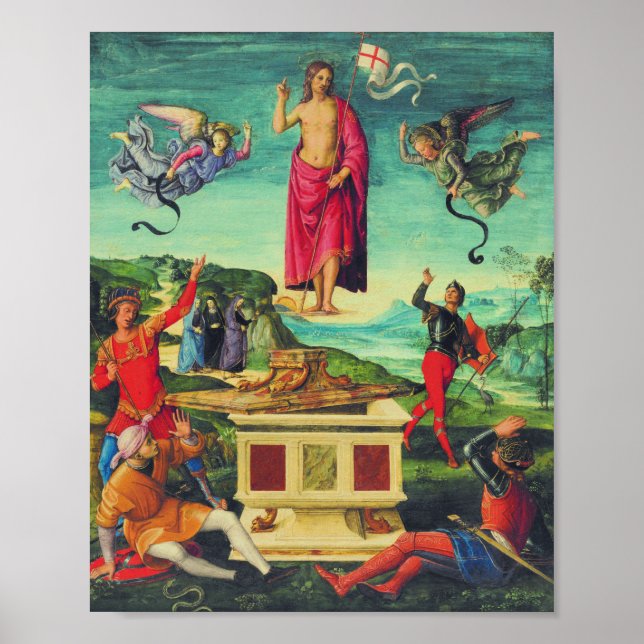 Poster Resurrection of Jesus Christ by Raphael (Frente)