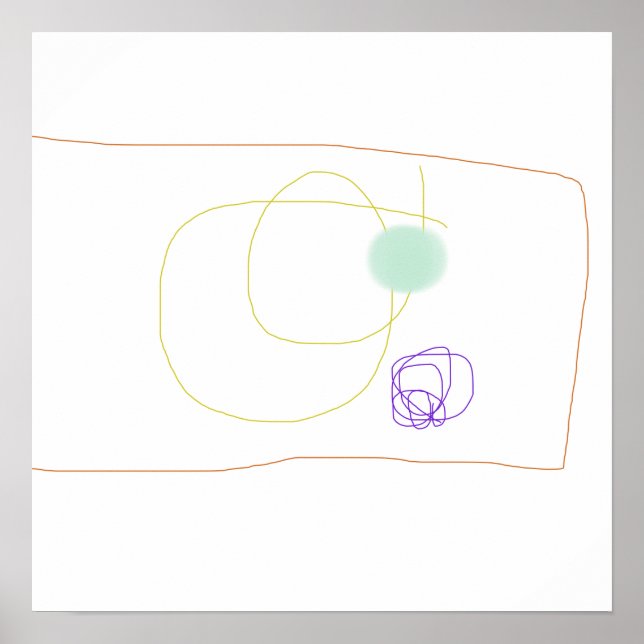 Poster Retângulo Desenhado Lentamente (Frente)