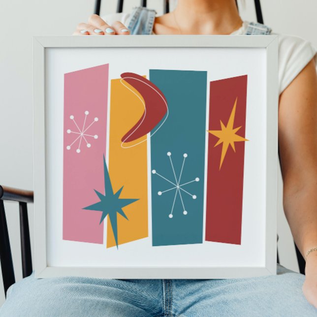 Poster Retângulos da Era Atômica Boomerang Explosão Estel (Criador carregado)