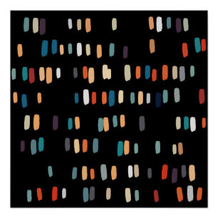 Pôster Retângulos Irregulares Multicolores