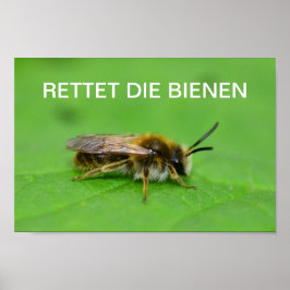 Poster Retet die Bienen