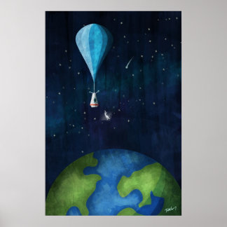 Pôster Retornando a partir da borda do espaço