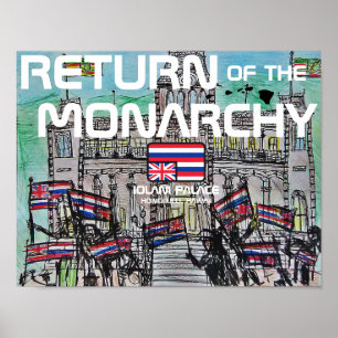 POSTER RETORNO DO PALÁCIO DA MONARQUIA IOLANI