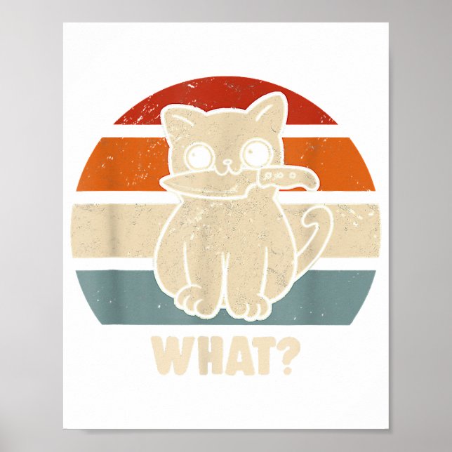 Poster Retrai O Que A Faca De Gato Significa Que O Gatinh (Frente)