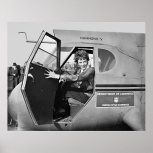 Poster RETRATO 1936 de AMELIA EARHART