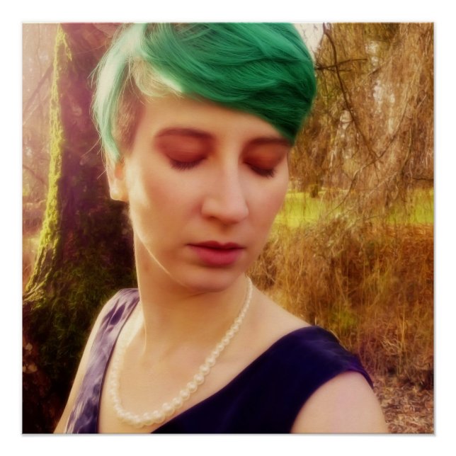 Pôster Retrato abstrato (Frente)