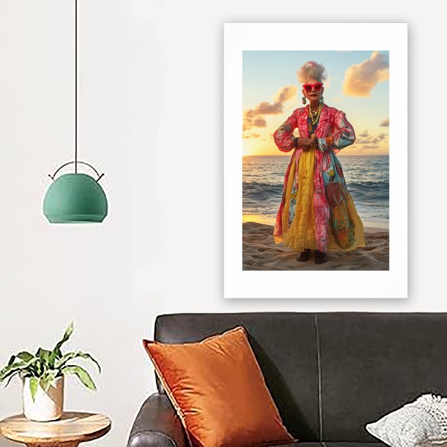 Poster Retrato ao Pôr do Sol (Criador carregado)