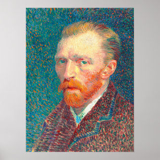 Poster Retrato Automático Vibrante Vincent Van Gogh Resta