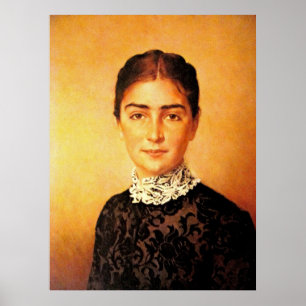 Poster Retrato bonito da mulher