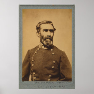 Poster Retrato Braxton Bragg (entre 1861 e 1865)