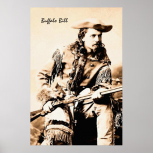Poster Retrato Buffalo Bill Cody