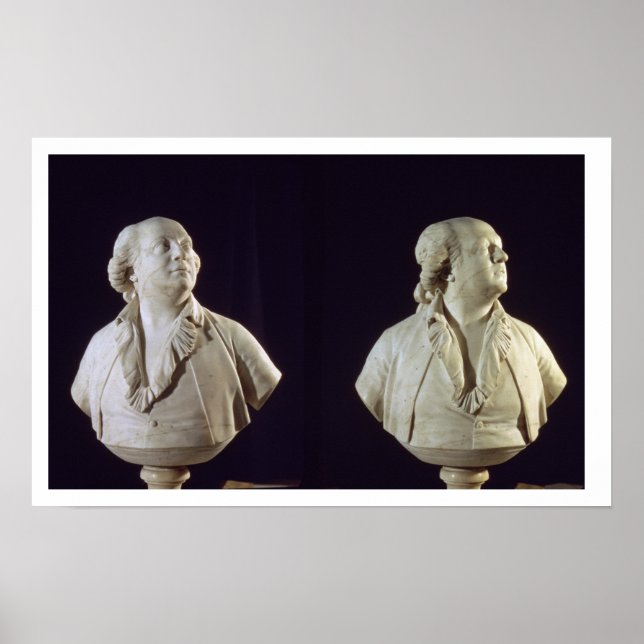 Poster Retrato busto de Giuseppe Balsamo (1743-1795), cha (Frente)