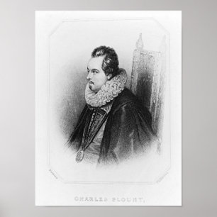 Poster Retrato conde de Charles Blount do 8o de