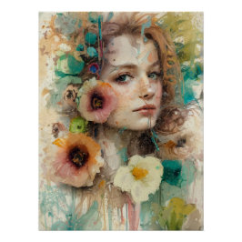 Pôster Retrato da abstrato